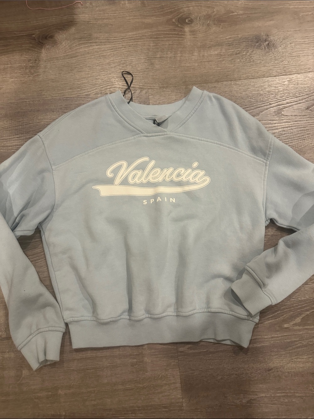 H&M Valencia Spain Light Blue Graphic Sweatshirt